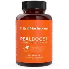 Load image into Gallery viewer, Real Mushrooms RealBoost - Cordyceps, Guayusa and Ginseng by Real Mushrooms