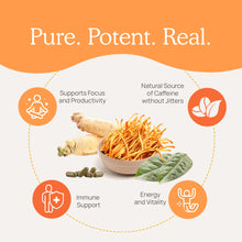 Load image into Gallery viewer, Real Mushrooms RealBoost - Cordyceps, Guayusa and Ginseng by Real Mushrooms