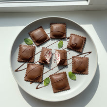 Load image into Gallery viewer, PastaZerts Chocolate Strawberry Cheesecake Ravioli Foodservice Bulk - 10 LBs