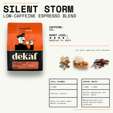 Load image into Gallery viewer, Silent Storm Low-Caffeine Espresso Blend