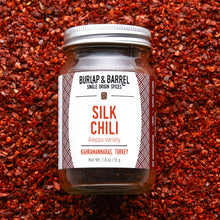 Load image into Gallery viewer, 1.8 oz jar of Silk Chili from Burlap & Barrel