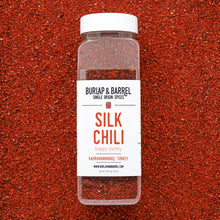 Load image into Gallery viewer, 16 oz foodservice container of Silk Chili from Burlap & Barrel