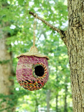 Load image into Gallery viewer, KORISSA Seagrass & Sari Birdhouse - Acorn