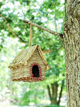 Load image into Gallery viewer, KORISSA Seagrass & Sari Birdhouse - Cabin