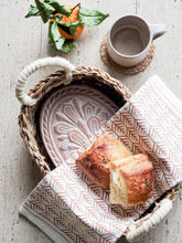Load image into Gallery viewer, KORISSA Bread Warmer & Basket Gift Set with Tea Towel - Flower