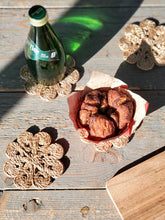 Load image into Gallery viewer, KORISSA Jute Flower Drink Coaster (Set of 4)