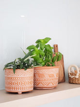 Load image into Gallery viewer, KORISSA Hand Etched Terracotta Pot - Small