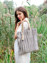 Load image into Gallery viewer, KORISSA Nadi Jute Tote Bag - Blue