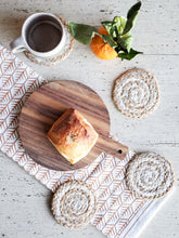 Load image into Gallery viewer, KORISSA Kata Spiral Drink Coaster - Natural (Set of 4)