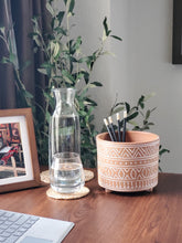 Load image into Gallery viewer, KORISSA Hand Etched Terracotta Pot - Small