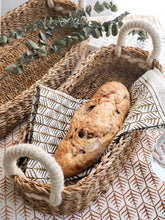 Load image into Gallery viewer, KORISSA Savar Bread Basket with White Handle