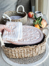 Load image into Gallery viewer, KORISSA Bread Warmer & Basket Gift Set with Tea Towel - Flower