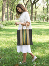 Load image into Gallery viewer, KORISSA Dora Jute Tote Bag - Multi Navy