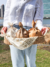 Load image into Gallery viewer, KORISSA Savar Bread Basket with White Handle