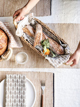 Load image into Gallery viewer, KORISSA Savar Bread Basket with White Handle