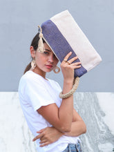Load image into Gallery viewer, KORISSA Block A Clutch - Blue