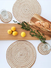 Load image into Gallery viewer, KORISSA Kata Spiral Coaster Trivet - Natural (Set of 4)