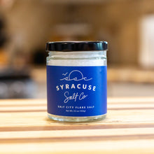 Load image into Gallery viewer, Syracuse Sea Salt Salt City Flake Salt Jar