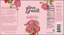 Load image into Gallery viewer, Alive & Well Rose Petal & Lychee Kombucha