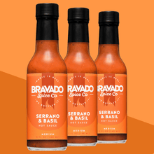 Load image into Gallery viewer, SERRANO & BASIL HOT SAUCE