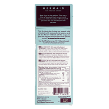 Load image into Gallery viewer, Antidote Chocolate MERMAID: SEAWEED + BLACK SESAME MILK CHOCOLATE 56% - 12 Bars