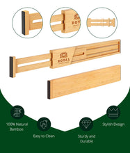Load image into Gallery viewer, Royal Craft Wood Desk Drawer Dividers Set of 4