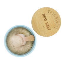 Load image into Gallery viewer, Ceramic Salt & Pepper Cellars + Scoops
