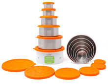 Load image into Gallery viewer, ecozoi Stainless Steel Lunch Box, 6 Pc Set, Leak Proof, 78 Oz