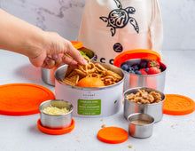 Load image into Gallery viewer, ecozoi Stainless Steel Lunch Box, 6 Pc Set, Leak Proof, 78 Oz