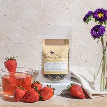 Load image into Gallery viewer, Plum Deluxe Tea Strawberry Immunity Herbal Tea (Berries - Echinacea)