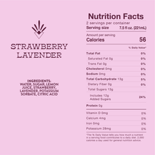 Load image into Gallery viewer, Root Elixirs Sparkling Strawberry Lavender Premium Cocktail Mixer Cans - 24 Cans (7.5 oz)