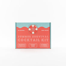 Load image into Gallery viewer, Summer Survival Cocktail Kit - 16oz Grapefruit & Rosemary, 16oz Sangria Mixer, 16oz Blueberry Lavender by Wood Stove Kitchen