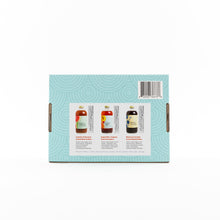 Load image into Gallery viewer, Summer Survival Cocktail Kit - 16oz Grapefruit & Rosemary, 16oz Sangria Mixer, 16oz Blueberry Lavender by Wood Stove Kitchen