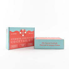 Load image into Gallery viewer, Summer Survival Cocktail Kit - 16oz Grapefruit & Rosemary, 16oz Sangria Mixer, 16oz Blueberry Lavender by Wood Stove Kitchen