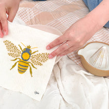 Load image into Gallery viewer, Goldilocks Goods Swedish Dishcloth: Queen Bee