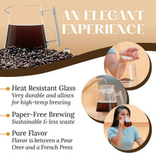 Load image into Gallery viewer, Pure Over Brew Kit XL - Pour Over Coffee Maker Set - 2 Sets