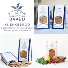 Load image into Gallery viewer, Norwegian Baked Knekkebrød Cracker Bag - 12 bags x 6oz case