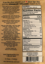 Load image into Gallery viewer, Tiger Nuts Sliced Tiger Nuts in 5 oz bags - 24 bags