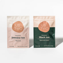 Load image into Gallery viewer, Us Two Tea The Day & Night: Black Tea and Jasmine Tea