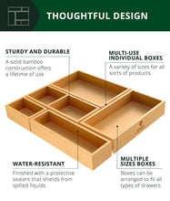 Load image into Gallery viewer, Royal Craft Wood Jewelry box organizer set of 5