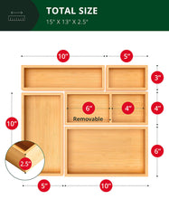 Load image into Gallery viewer, Royal Craft Wood Jewelry box organizer set of 5