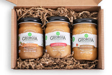 Load image into Gallery viewer, Georgia Grinders Whole30 Approved: Trio Gift Box 1 (Hazelnut, Cashew, Almond) - 3 Jars x 12 oz