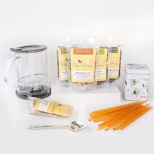Load image into Gallery viewer, Plum Deluxe Tea Ultimate Hot Tea Bundle (Tea, Sweets, Scoop, Tin, and Tea Maker)