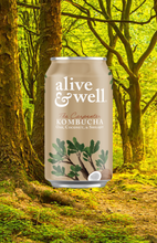 Load image into Gallery viewer, Alive & Well Oak & Coconut with Shilajit Kombucha Can - 6 cans case