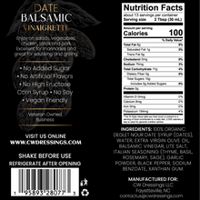 Load image into Gallery viewer, Date Balsamic Vinaigrette Marinade & Dressing by CW Dressings™