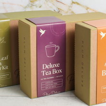 Load image into Gallery viewer, Plum Deluxe Tea Deluxe Tea Box (10 Teas + Infuser)