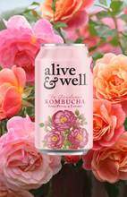 Load image into Gallery viewer, Alive & Well Rose Petal & Lychee Kombucha