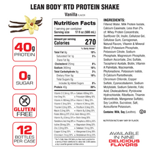Load image into Gallery viewer, Labrada Lean Body Protein Shake RTD