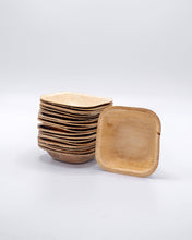 Load image into Gallery viewer, 3" X 3" Square Palm Leaf Bowls