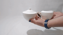 Load image into Gallery viewer, Wilmax Porcelain White Sugar Bowl 11 Oz & Creamer